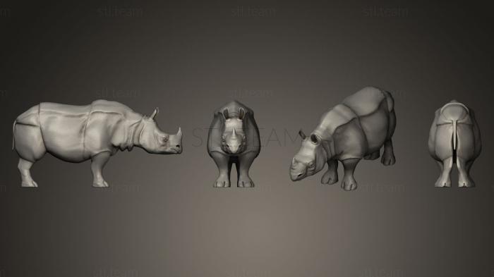 Статуэтки животных Носорог Манеки неко